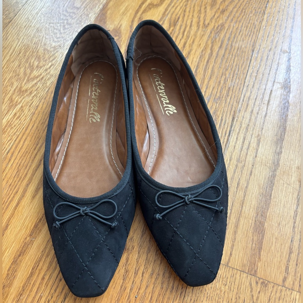 L’intervalle Black Quilted Flats